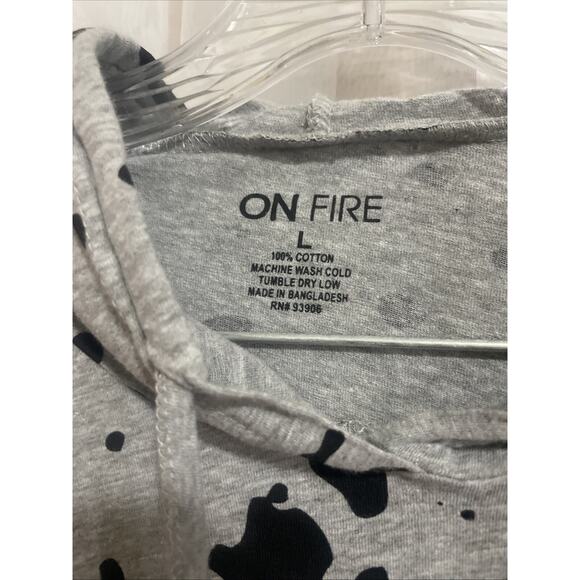 On Fire Hoodie Black Queen Teen Size LG SLAY QUEEN DOPE Melanin Vibes - Picture 7 of 9